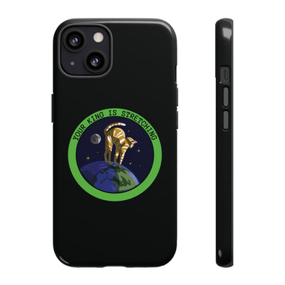 Your King Is Stretching Funny Cat Sci-Fi Tough iPhone Mobile Cases-welovescifi.net