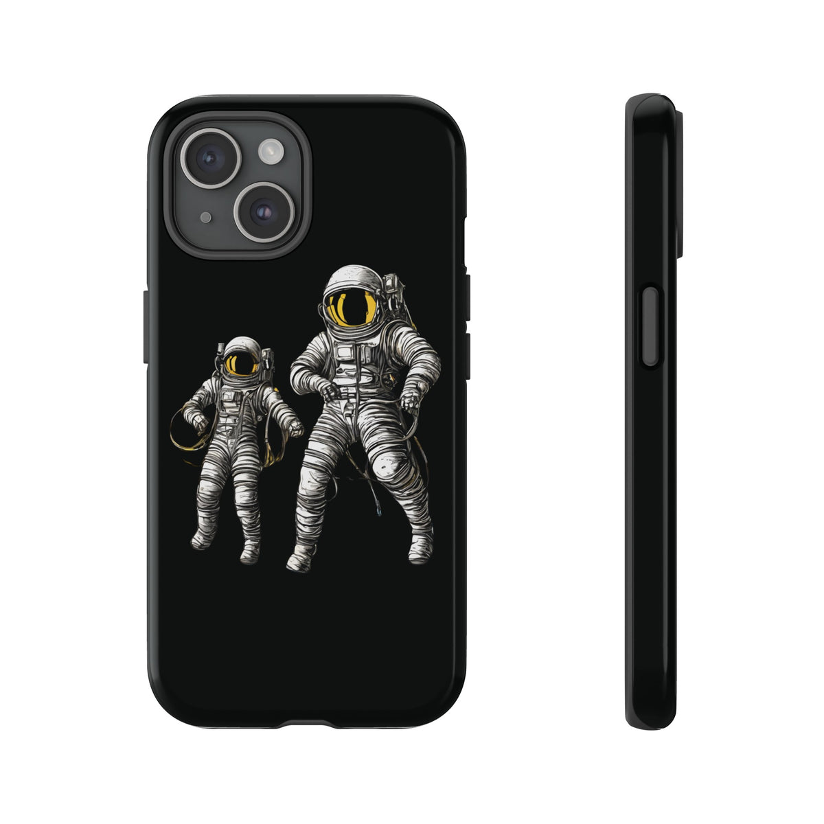 Astronauts Floating Tough iPhone Mobile Cases-welovescifi