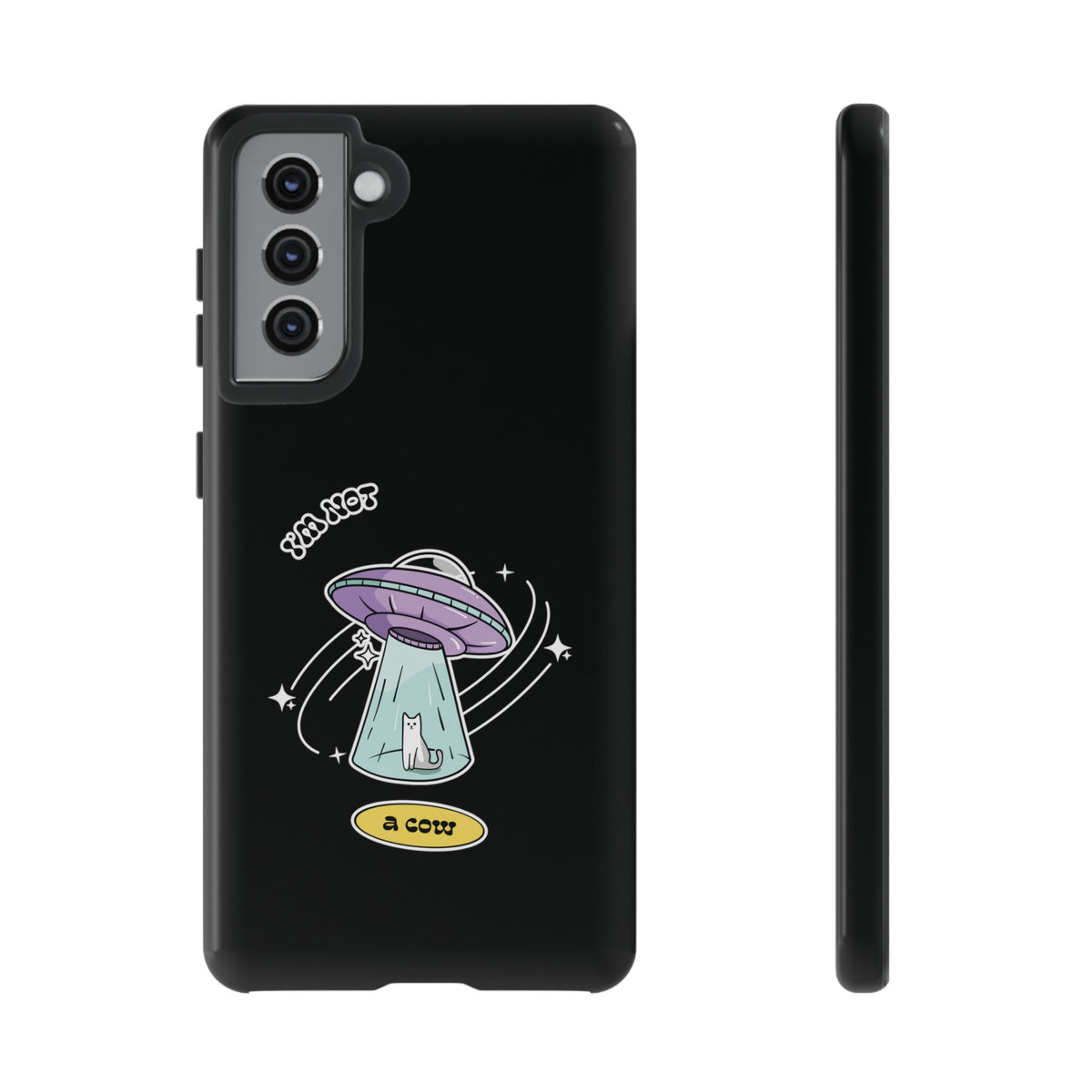 Sci-Fi UFO Samsung Galaxy Mobile Cases - Funny Roswell Cow