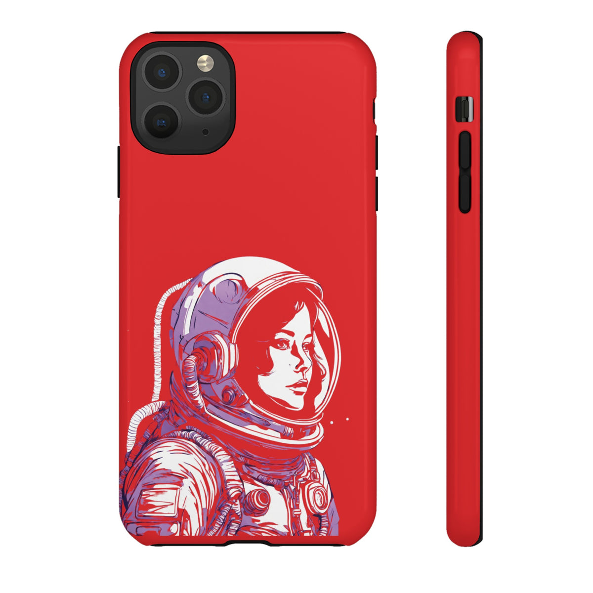 Duotone SpaceGirl SpaceArt Tough iPhone Mobile Cases