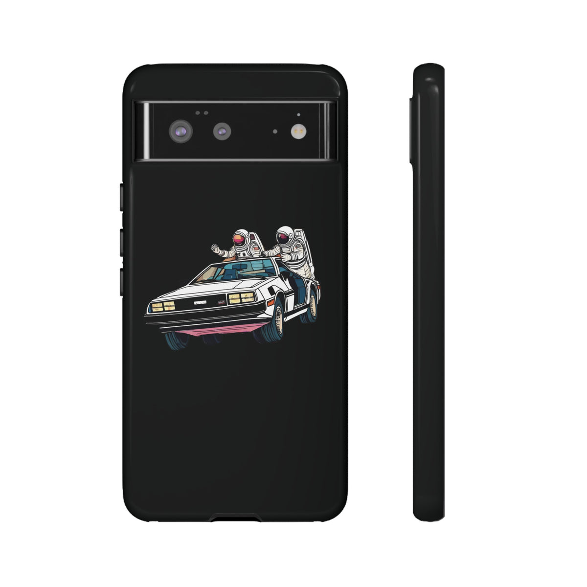 Delorean party astronaut Google Pixel mobile cases