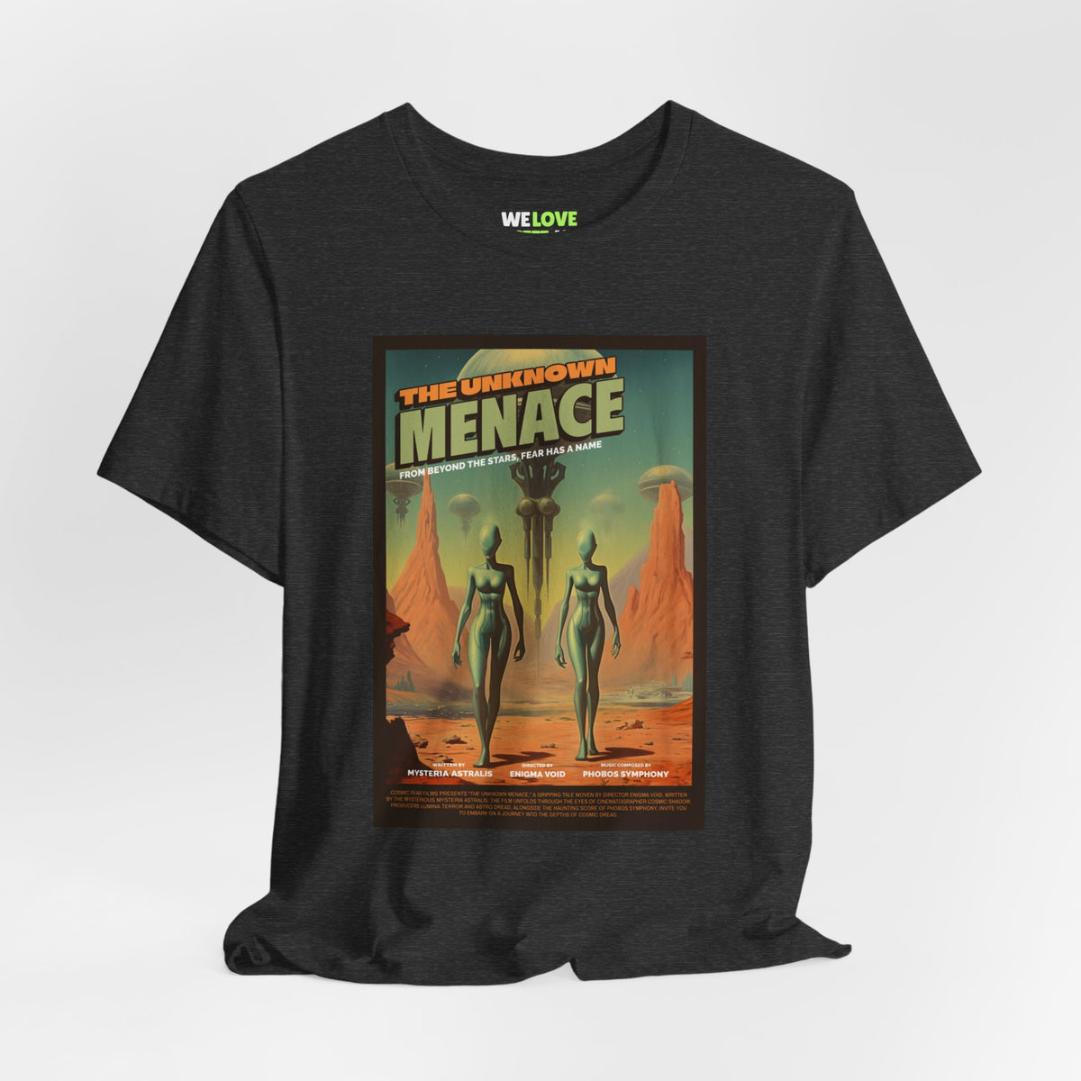 The Unknown Menace Retro Sci-Fi T-Shirt-welovescifi.net