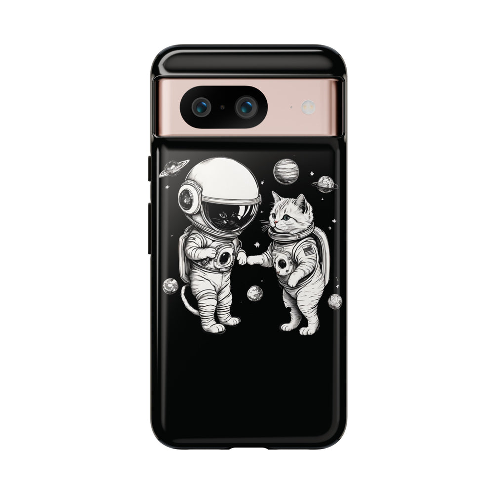 Space Kitties Google Pixel Case Astronaut Cats Mobile Cover