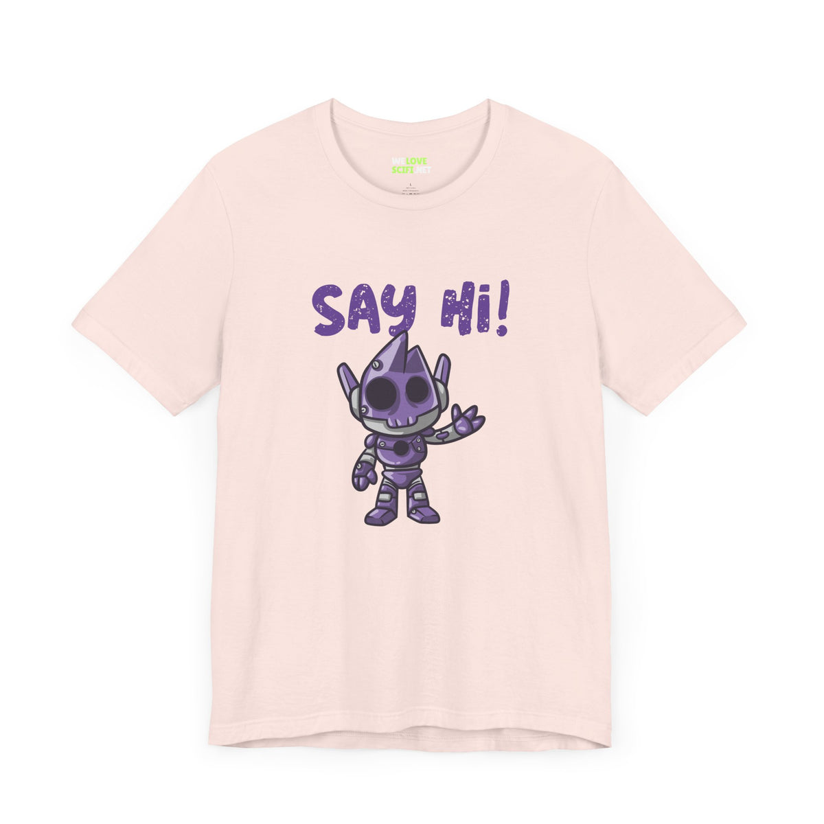 UFO t-shirt-Say Hi Funny UFO Sci-Fi T-Shirt We Love Sci-Fi