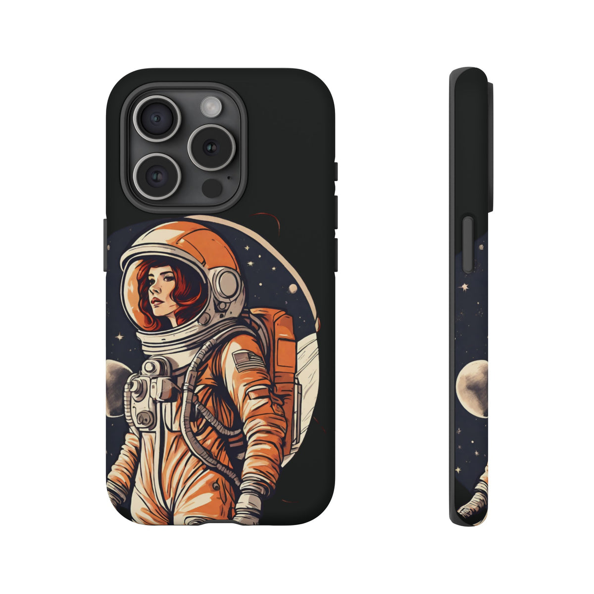 Spacegirl Astronaut Tough iPhone Mobile Cases WeLoveSciFi