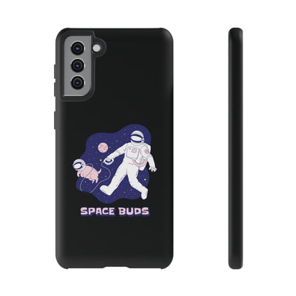 Space Buds Samsung Galaxy Cases Astronaut Dog SciFi Design