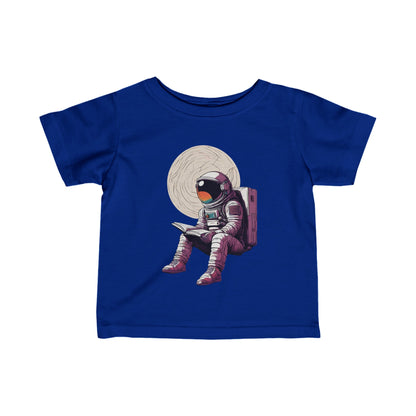 Space Art Tee: Infant Astronaut Fine Jersey T-Shirt