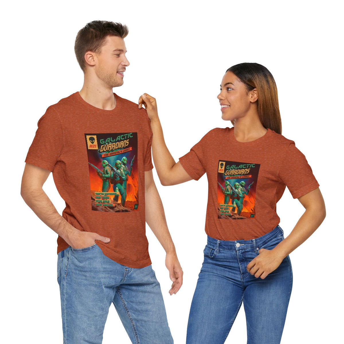 Galactic Guardians Retro Sci-Fi T-Shirt-welovescifi.net