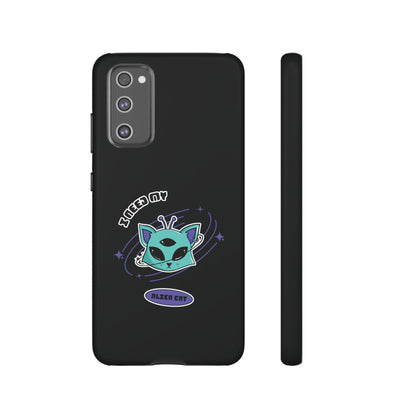 Alien Cat Galaxy Case Funny Sci-Fi Tough Samsung Mobile Case