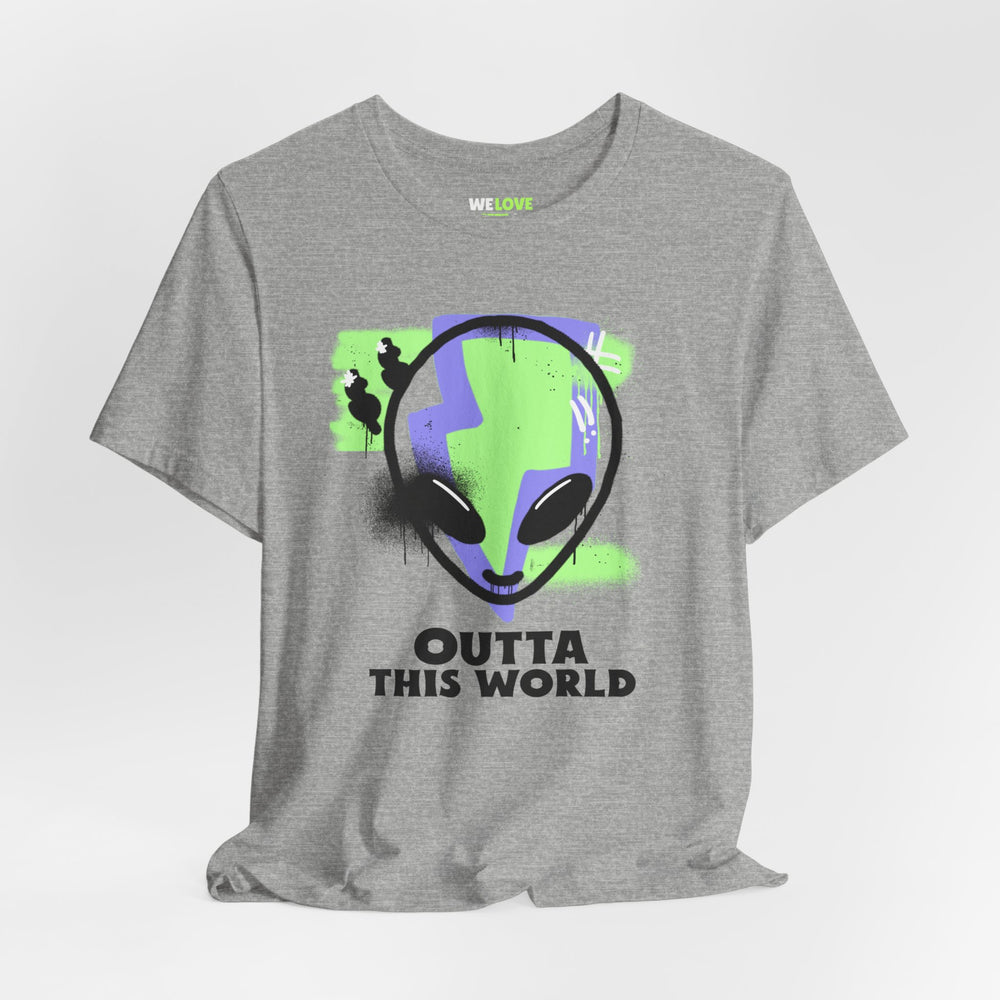 Outta This World UFO Sci-Fi T-Shirt - Unique Alien Apparel