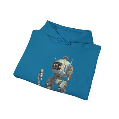 Let's Be Friends Robot Space Hoodie - Sci-Fi Art WeLoveSciFi