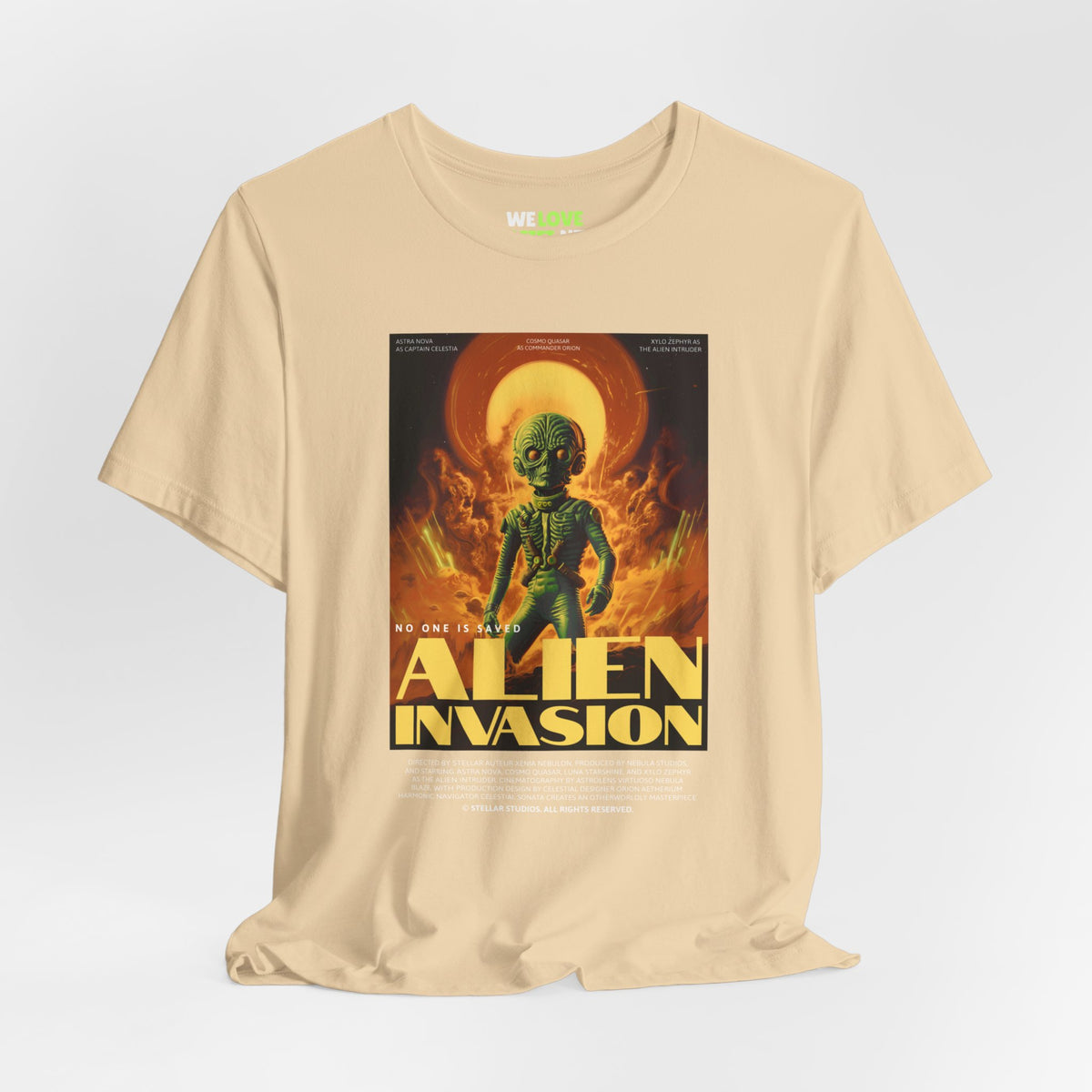 Alien Invasion Retro Sci-Fi T-Shirt-welovescifi.net