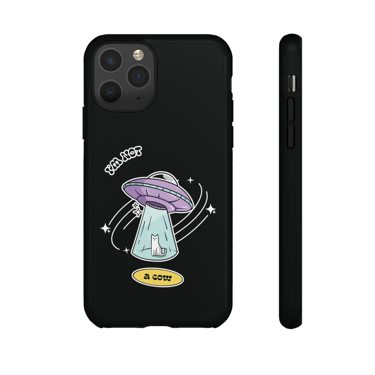 Funny Sci-Fi iPhone Cases | Not a Roswell Cow UFO Design