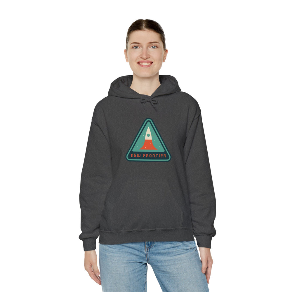 New Frontier Sign Retro Sci-Fi Hoodie | Retro Sci-Fi Hoodie