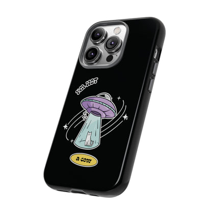 Funny Sci-Fi iPhone Cases | Not a Roswell Cow UFO Design