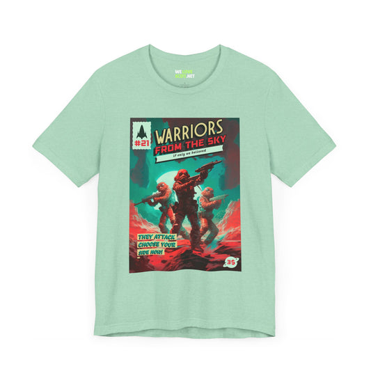 Warriors From The Sky Retro Sci-Fi T-Shirt-welovescifi.net