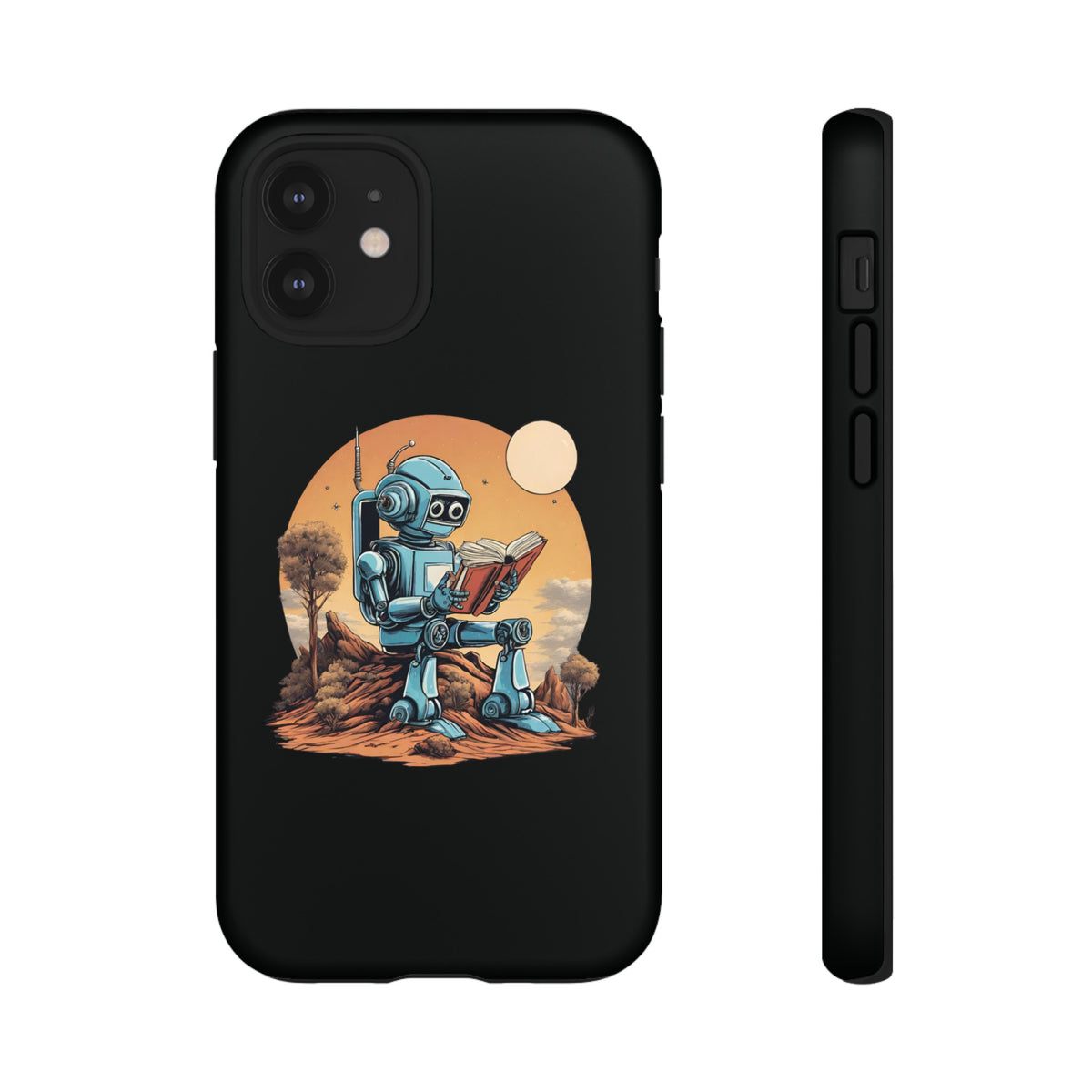 Humans Robot SpaceArt iPhone Cases - Tough Mobile Protection