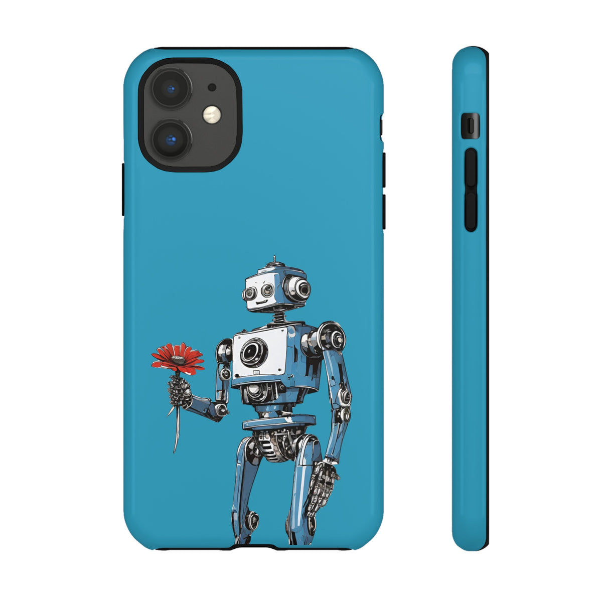 You Never Bring Me Flowers Robot SpaceArt Tough iPhone Mobile Cases-welovescifi.net