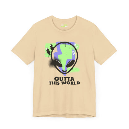 Outta This World UFO Sci-Fi T-Shirt - Unique Alien Apparel