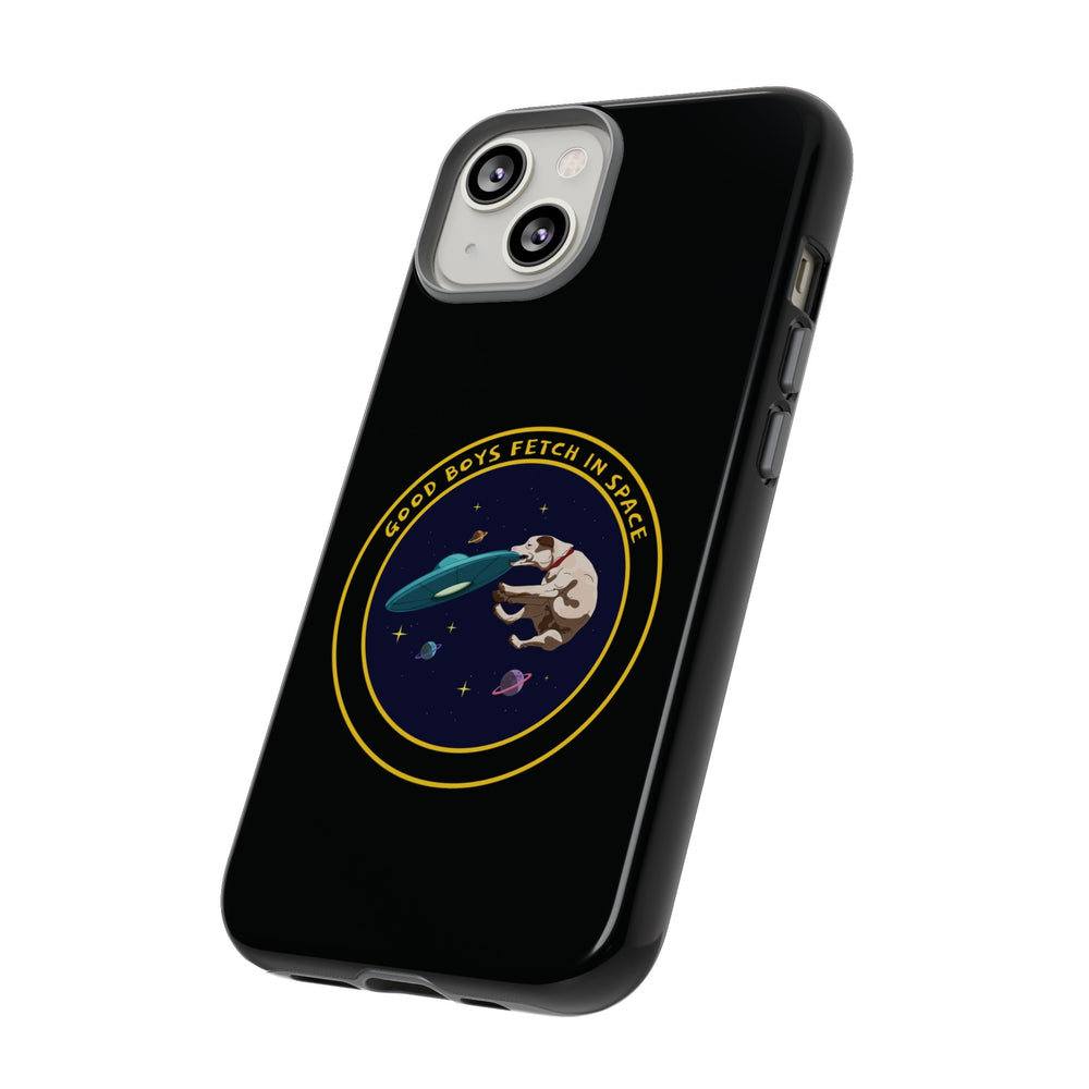 Good Boys Fetch in Space: Funny Dog Sci-Fi iPhone Cases