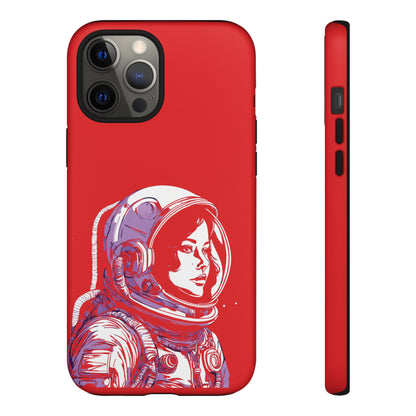 Duotone SpaceGirl SpaceArt Tough iPhone Mobile Cases