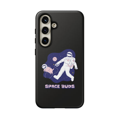 Space Buds Samsung Galaxy Cases Astronaut Dog SciFi Design