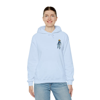 Jump Astronaut Space Art Hoodie - Sci-Fi Adventure Apparel