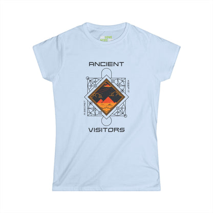 Ancient Visitors UFO Woman's Tee-welovescifi.net