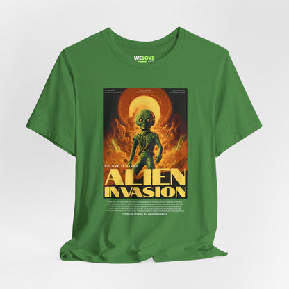 Alien Invasion Retro Sci-Fi T-Shirt-welovescifi.net