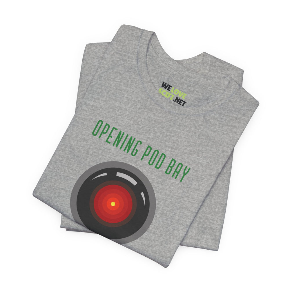 Opening Pod Bay Funny HAL9000 Christmas Unisex Tee-welovescifi.net