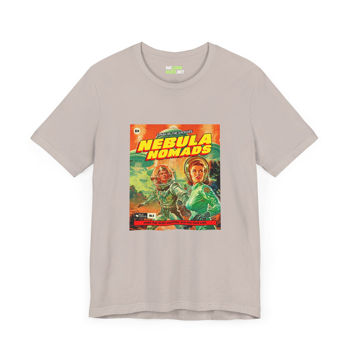 Nebula Nomads Retro Sci-Fi T-Shirt | Vintage Sci-Fi Tee