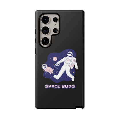 Space Buds Samsung Galaxy Cases Astronaut Dog SciFi Design