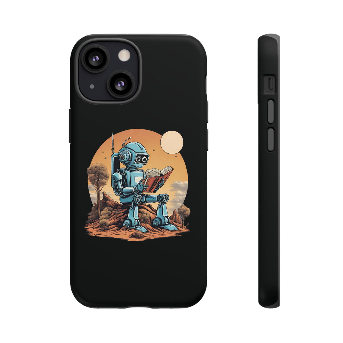 Humans Robot SpaceArt iPhone Cases - Tough Mobile Protection