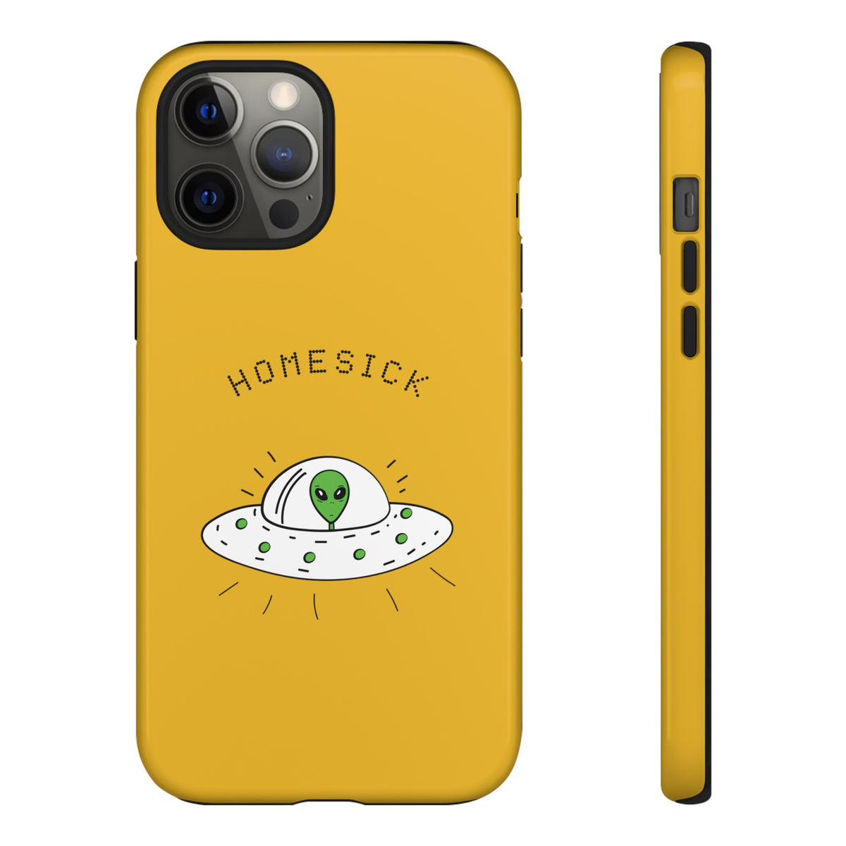 Funny UFO iPhone Cases Homesick Sci-Fi Tough Mobile Covers