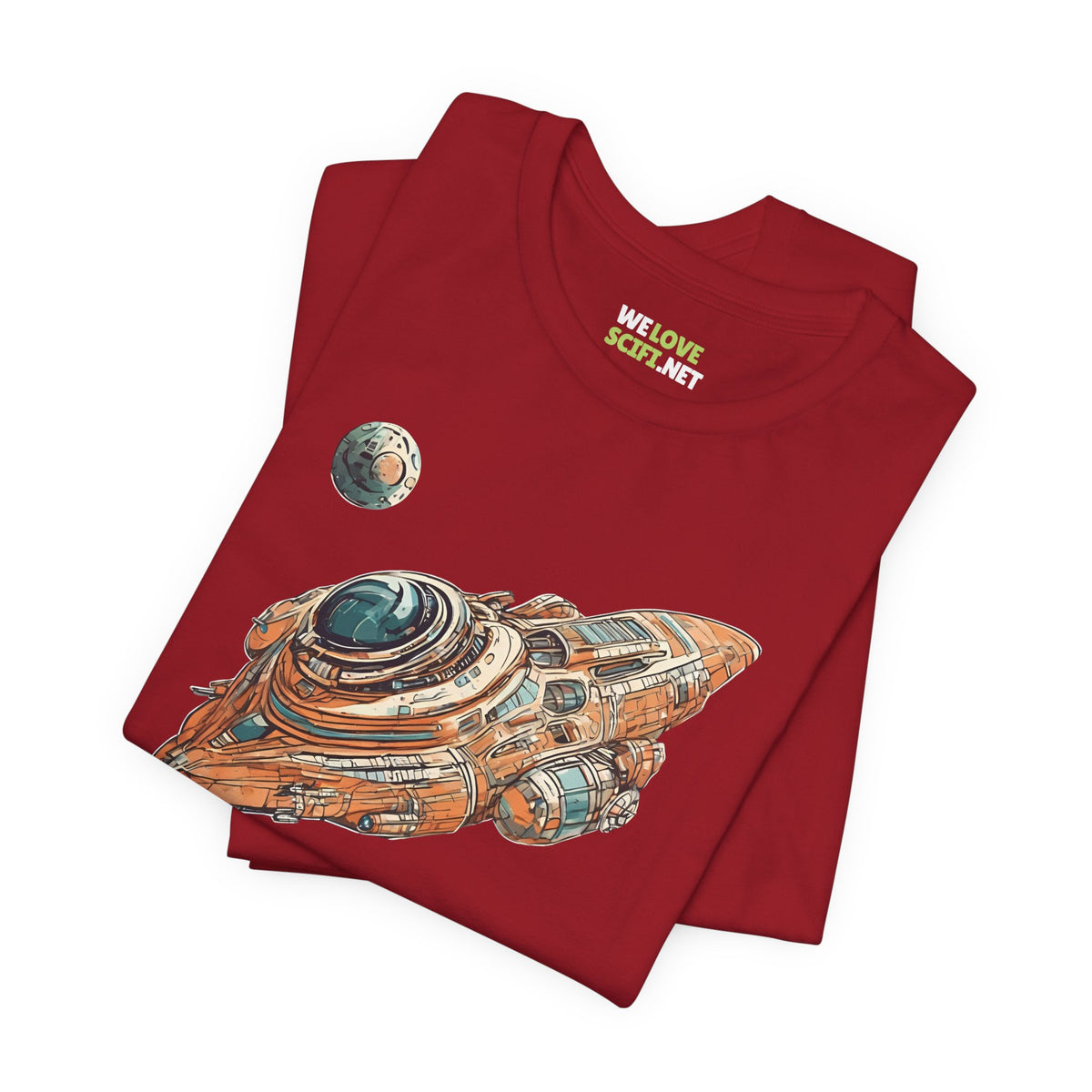 spaceship sci-fi t-shirt-Spaceship 76 Sci-Fi T-Shirt