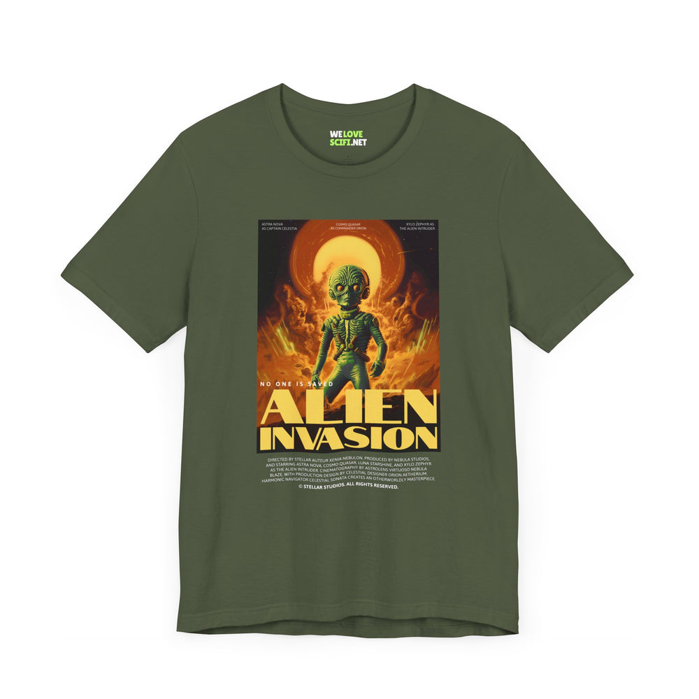 Alien Invasion Retro Sci-Fi T-Shirt-welovescifi.net