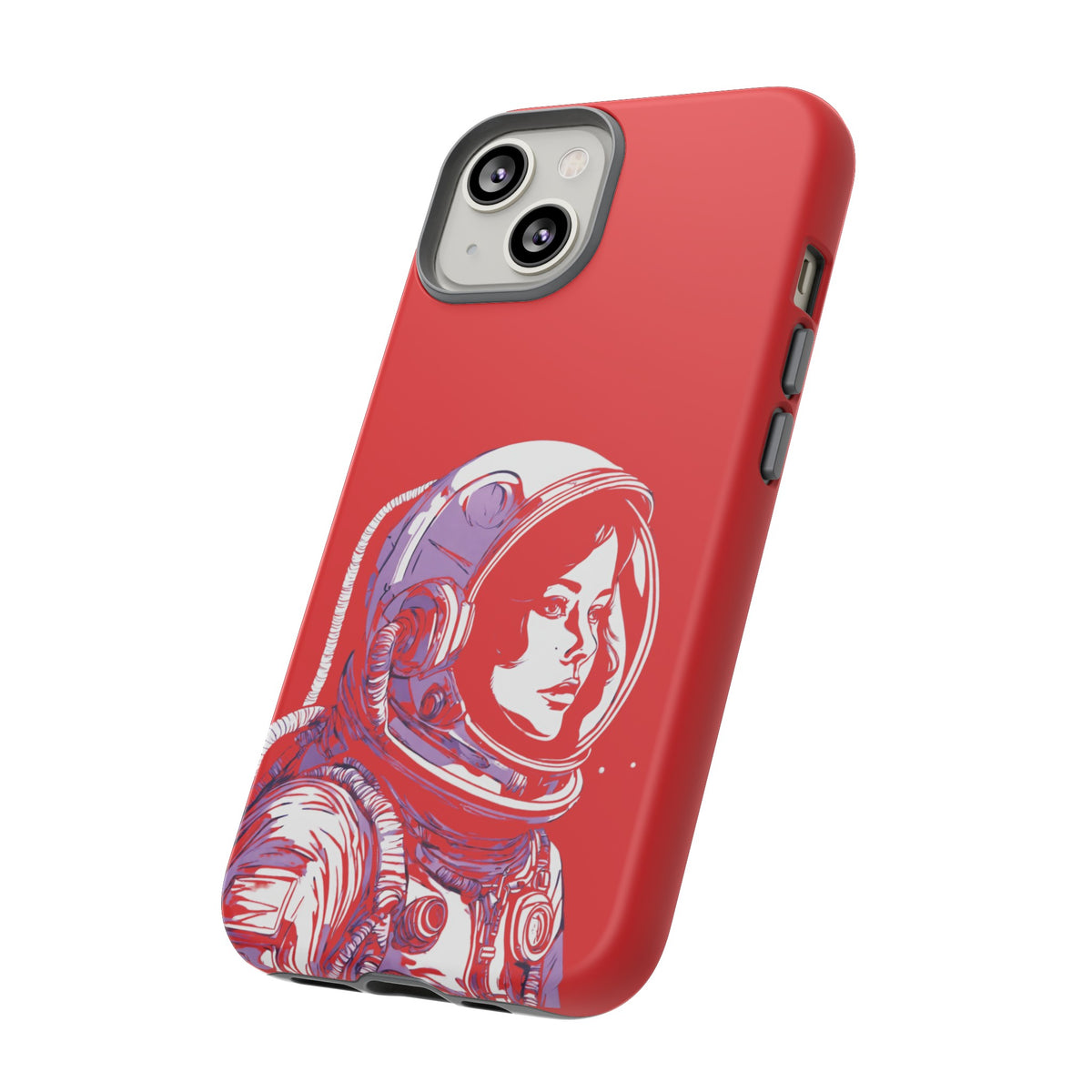 Duotone SpaceGirl SpaceArt Tough iPhone Mobile Cases