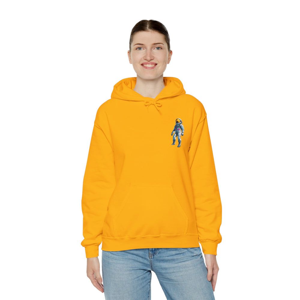 Jump Astronaut Space Art Hoodie - Sci-Fi Adventure Apparel