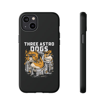 Three Astro Dogs Funny Sci-Fi Tough iPhone Mobile Cases-welovescifi.net