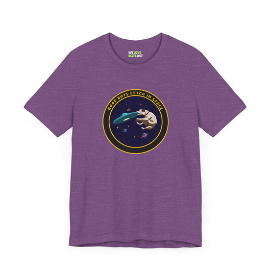 Good Boys Fetch in Space Funny Dog UFO T-Shirt WeLoveSciFi