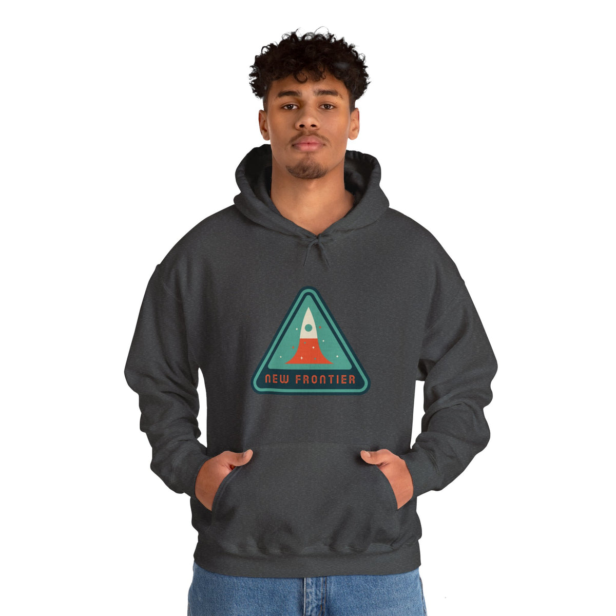 New Frontier Sign Retro Sci-Fi Hoodie | Retro Sci-Fi Hoodie