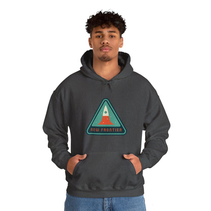 New Frontier Sign Retro Sci-Fi Hoodie | Retro Sci-Fi Hoodie