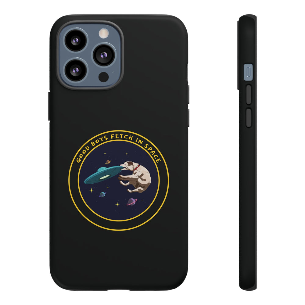 Good Boys Fetch in Space: Funny Dog Sci-Fi iPhone Cases