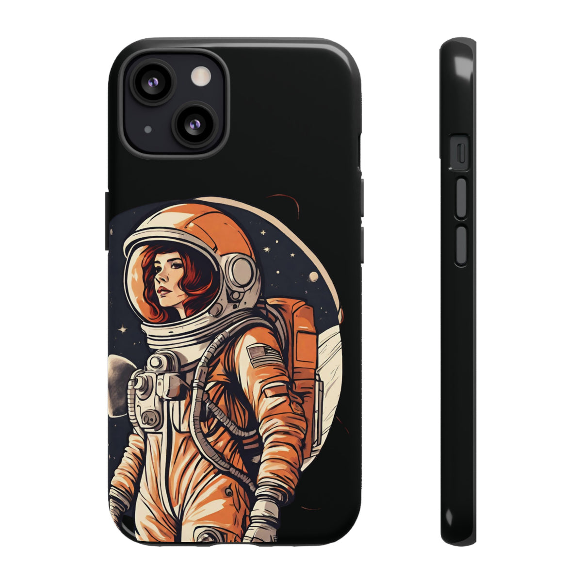 Spacegirl Astronaut Tough iPhone Mobile Cases WeLoveSciFi