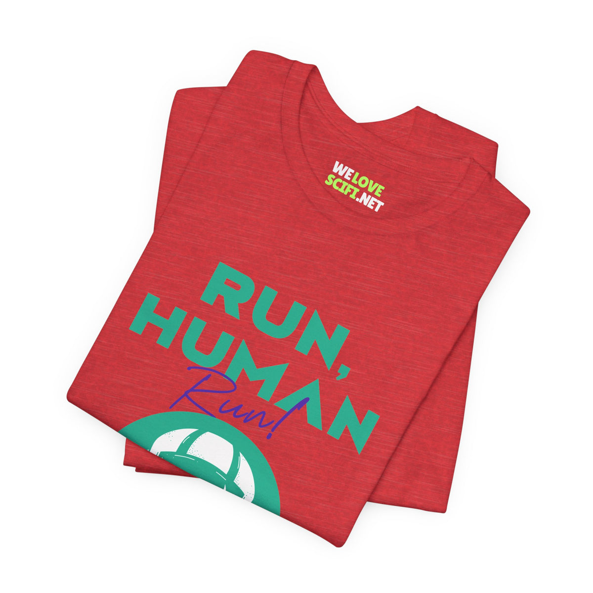 Run Human Run Funny Sci-Fi T-Shirt