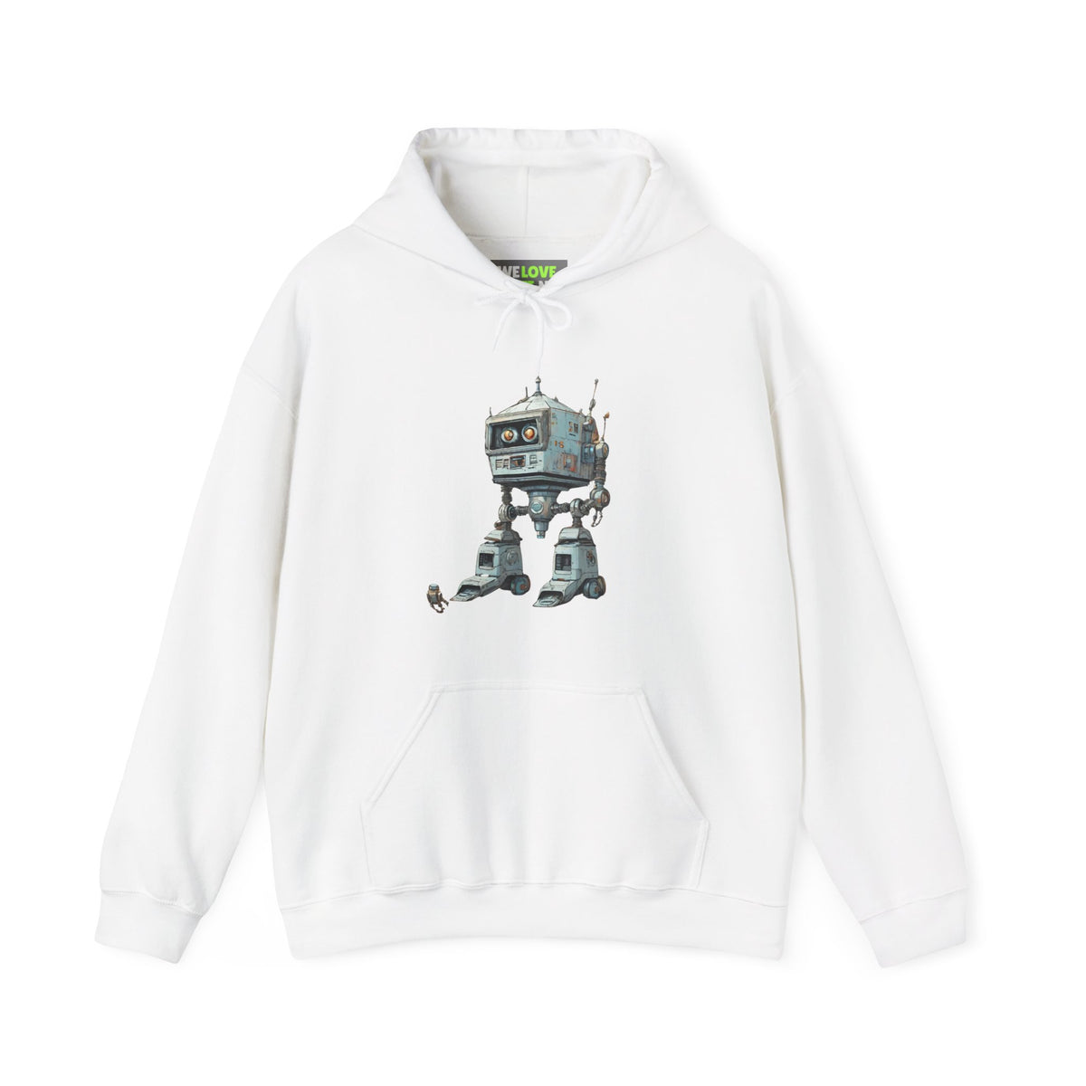 Get Out Of My Way Little Robot Spaceart Sci-Fi Hoodie