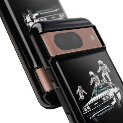 Party in a Delorean Astronaut Google Pixel Mobile Cases 