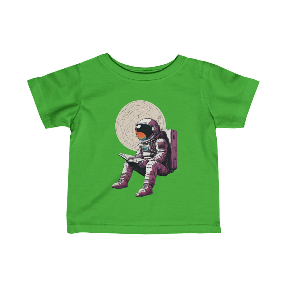 Space Art Tee: Infant Astronaut Fine Jersey T-Shirt