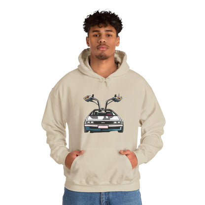 Delorian Sci-Fi Hoodie - Hop in My Delorian Sci-Fi Hoodie