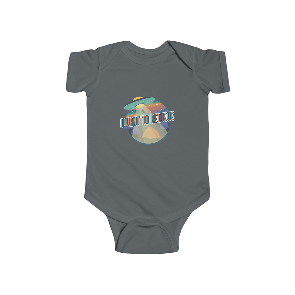 I Want to Believe Funny UFO Bodysuit - Shop Now!